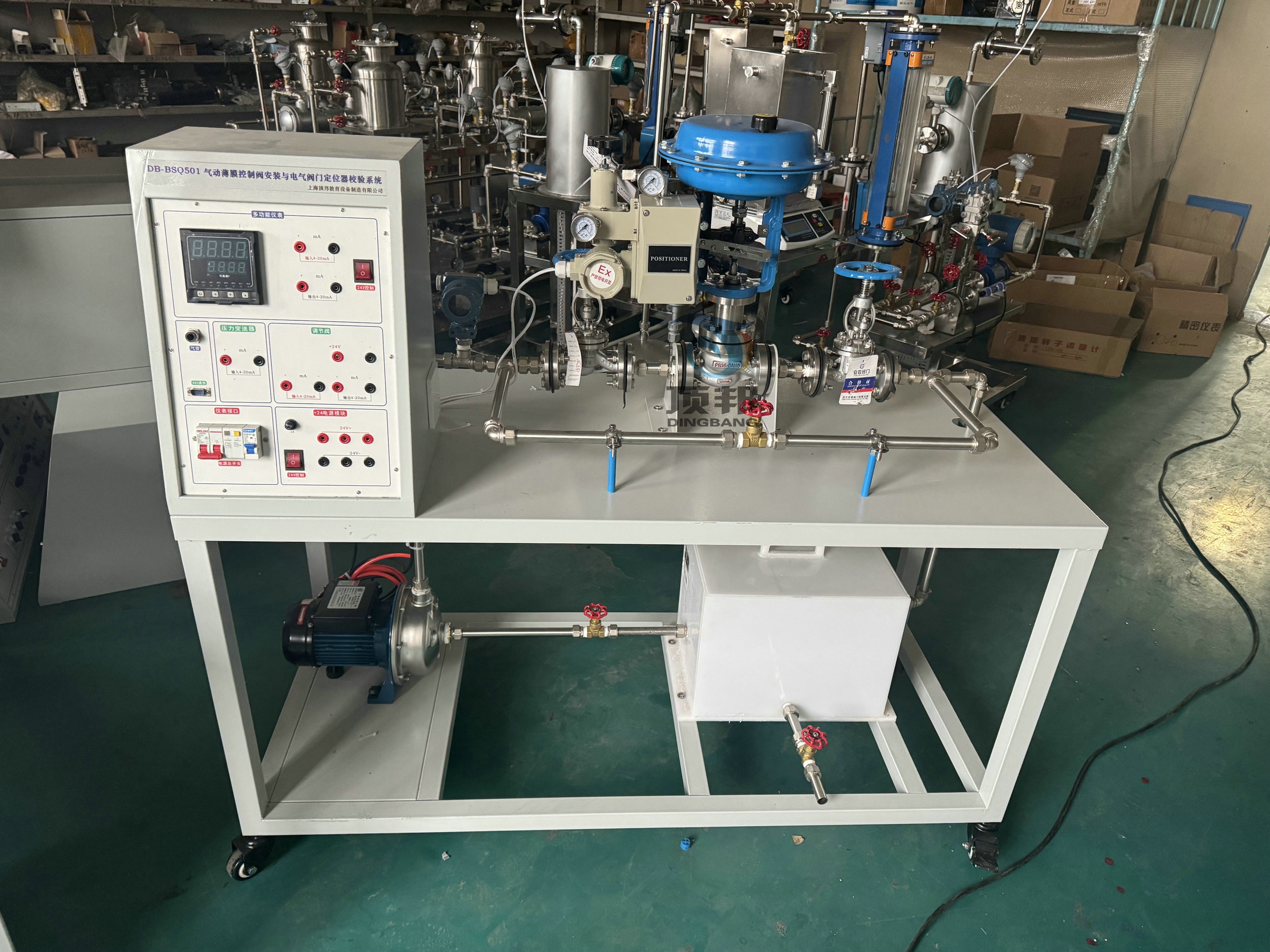 气动薄膜控制阀安装与电气阀门定位器校验系统
